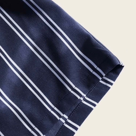 Women’s blue and white stripped shorts. - Picture 4 of 4